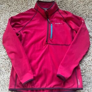 Eddie Bauer Pink Quarter-Zip Pullover